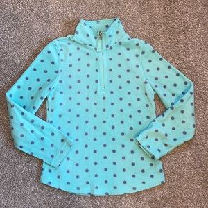 Green Soda mint Green Fleece Zip Pullover Medium